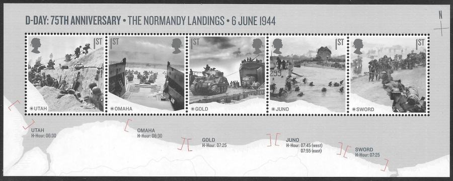 (image for) MS4236 2019 D-Day 75th Anniversary Non-Barcoded Miniature Sheet